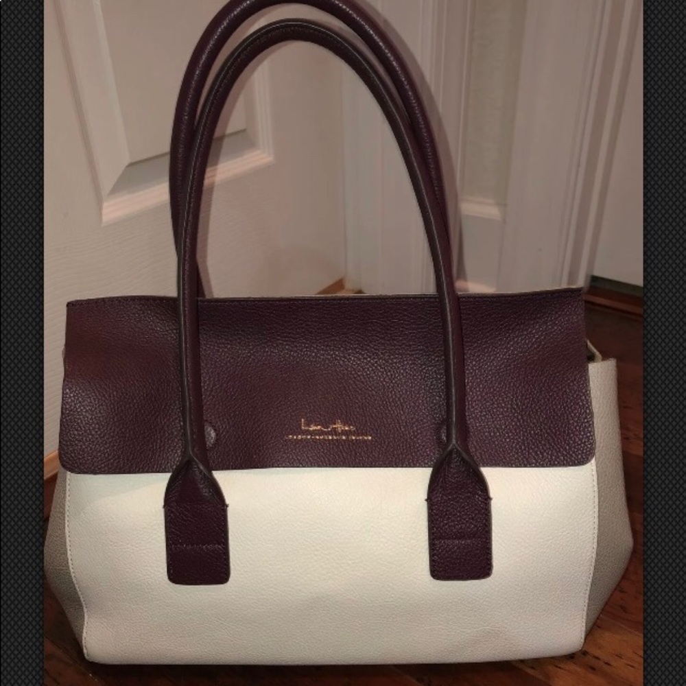 NWT India Hicks “Fussy Sarah” Leather Handbag